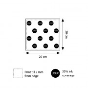 Einschlagpapier fettabweisend, Bogen, 20 x 20 cm, 4c-Druck